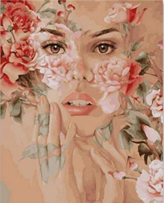 Rose Woman People Paint By Numbers