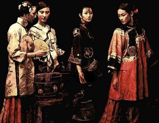 Japanese  Women'S People Paint By Numbers