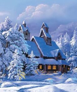 Sunrise Snow DIY Paint By Numbers