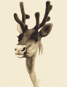 Elk Moose Head Animals Paint By Numbers