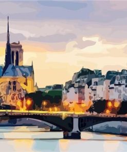 New Year's Eve in Paris Cities Paint By Numbers
