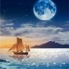 Moon and Sea Seascape Paint By Numbers