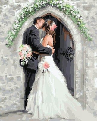 Wedding Kiss Romance and Love Paint By Numbers