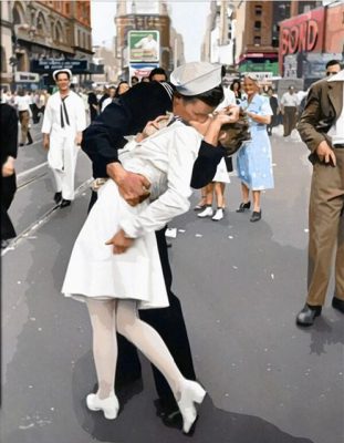Sailor Kissing Nurse Romance and Love Paint By Numbers