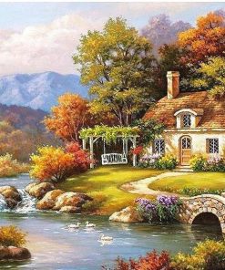 Picture Paradise Landscape City- DIY Paint By Numbers