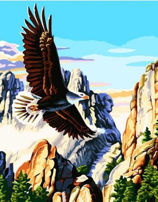 Soaring Eagle Birds Paint By Numbers