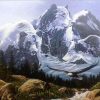 Mountains in the Shape of Bears Landscape Paint By Numbers