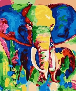 Happy Elephant  Animals Paint By Numbers