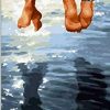 Couple Feet River Romance and Love Paint By Numbers