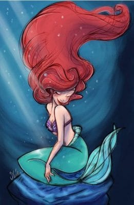 Sea Maid  Cartoon and Animation Paint By Numbers