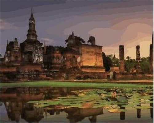 Temple Bangkok Cities Paint By Numbers