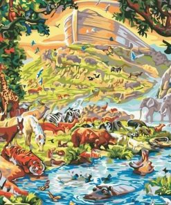 Noah's Ark Animal Animals Paint By Numbers