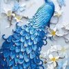 Blue Peacock Birds Paint By Numbers