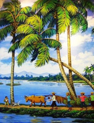 Village Scenery Landscape Paint By Numbers