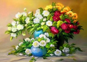 Colourful Tulips Flowers  Flowers Paint By Numbers