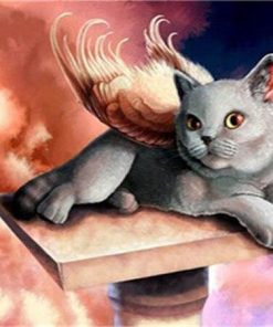 Cat With Wings Animals Paint By Numbers