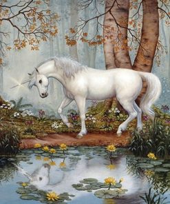 Horse Unicorn Forest  Animals Paint By Numbers
