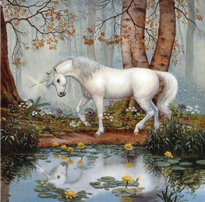 Horse Unicorn Forest  Animals Paint By Numbers