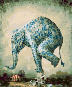 Circus Elephant Animals Paint By Numbers