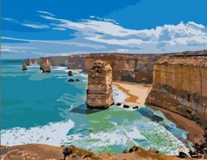 Coast Rock Landscape Paint By Numbers