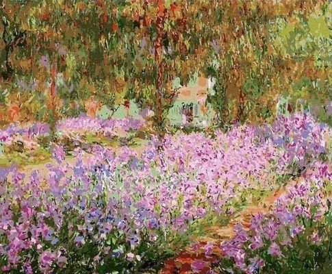 The Artist's Garden at Giverny Claude Monet Landscape Paint By Numbers