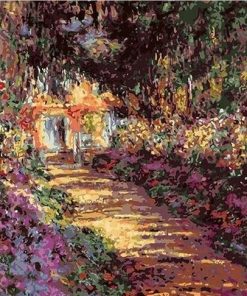 Garden Path at Giverny Claude Monet Landscape Paint By Numbers