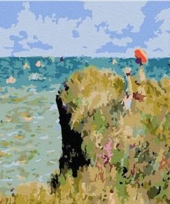 The Cliff Walk at Pourville Claude Monet Landscape Paint By Numbers