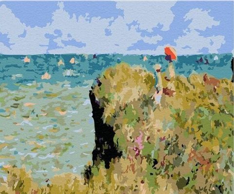 The Cliff Walk at Pourville Claude Monet Landscape Paint By Numbers