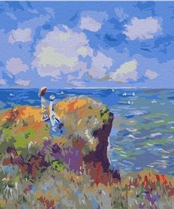 On The Bluff At Pourville Claude Monet Landscape Paint By Numbers
