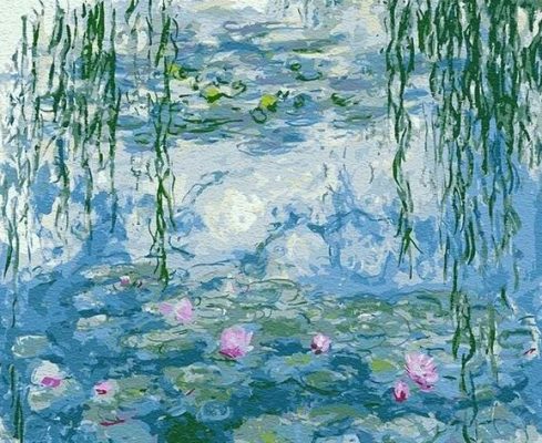 Water Lilies, Nympheas Claude Monet Landscape Paint By Numbers