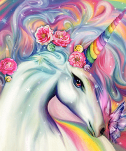 Colorful Unicorn Animals Paint By Numbers