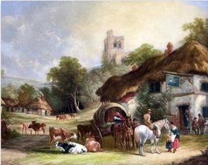 Country Village Landscape Paint By Numbers