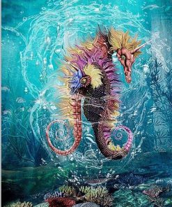 Seahorses paint by numbers