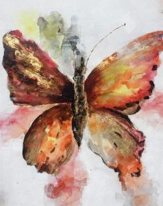 Brown Butterfly Animals Paint By Numbers