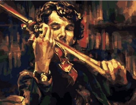 Man Playing Violin People Paint By Numbers