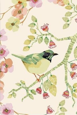 Green Bird With Flowers Birds Paint By Numbers