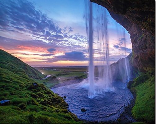 Mountain Waterfalls Landscape Paint By Numbers