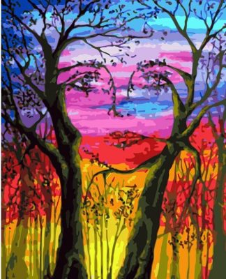 Woman Scenery Landscape Paint By Numbers