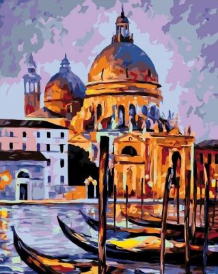 The Night in Venice Cities Paint By Numbers