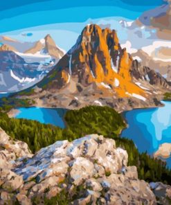 Mountains And Hills Landscape Paint By Numbers