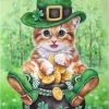 Cat St. Patrick's Day Animals Paint By Numbers