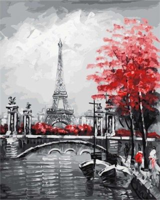 Seine River Through Paris Cities Paint By Numbers