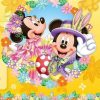 Mickey and Minnie Easter Cartoon and Animation Paint By Numbers