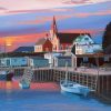 Small Town On River Cities Paint By Numbers
