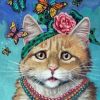 Butterflies Bothered A Cat Animals Paint By Numbers
