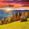 Sunrise Scenery  Landscape Paint By Numbers