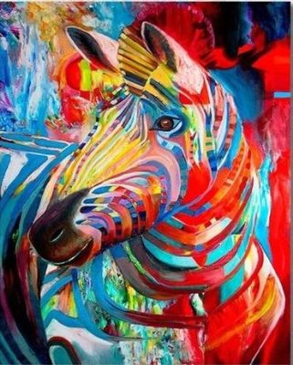 Stunning Abstract Zebra Animals Paint By Numbers