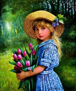 Beautiful Blonde Girl People Paint By Numbers