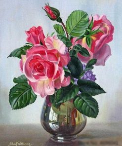 Lady Sylvia Roses  Flowers Paint By Numbers