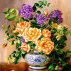 Fresh Flowers in a Vase  Flowers Paint By Numbers